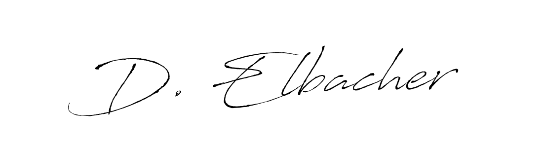 See photos of D. Elbacher official signature by Spectra . Check more albums & portfolios. Read reviews & check more about Antro_Vectra font. D. Elbacher signature style 6 images and pictures png