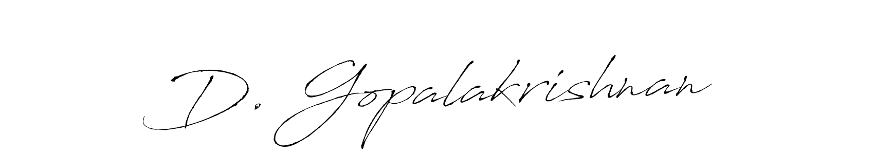 You should practise on your own different ways (Antro_Vectra) to write your name (D. Gopalakrishnan) in signature. don't let someone else do it for you. D. Gopalakrishnan signature style 6 images and pictures png