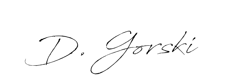 Also we have D. Gorski name is the best signature style. Create professional handwritten signature collection using Antro_Vectra autograph style. D. Gorski signature style 6 images and pictures png