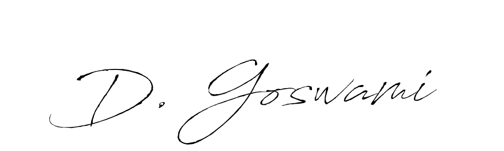 Antro_Vectra is a professional signature style that is perfect for those who want to add a touch of class to their signature. It is also a great choice for those who want to make their signature more unique. Get D. Goswami name to fancy signature for free. D. Goswami signature style 6 images and pictures png