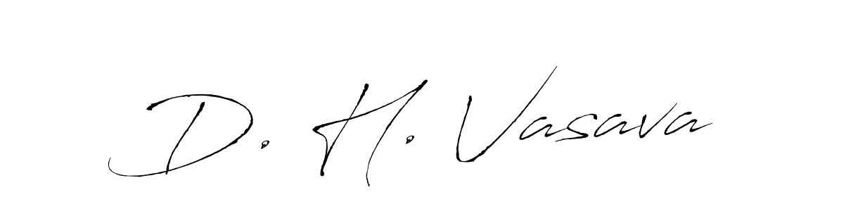 Use a signature maker to create a handwritten signature online. With this signature software, you can design (Antro_Vectra) your own signature for name D. H. Vasava. D. H. Vasava signature style 6 images and pictures png