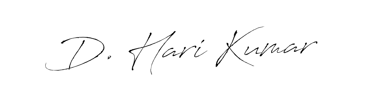 Make a beautiful signature design for name D. Hari Kumar. With this signature (Antro_Vectra) style, you can create a handwritten signature for free. D. Hari Kumar signature style 6 images and pictures png