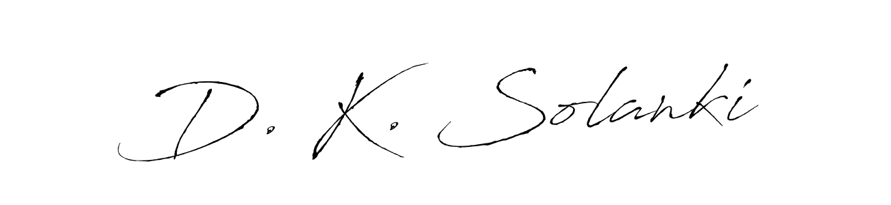 Create a beautiful signature design for name D. K. Solanki. With this signature (Antro_Vectra) fonts, you can make a handwritten signature for free. D. K. Solanki signature style 6 images and pictures png