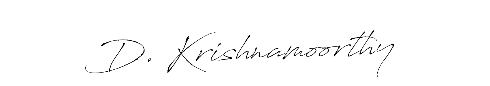 Antro_Vectra is a professional signature style that is perfect for those who want to add a touch of class to their signature. It is also a great choice for those who want to make their signature more unique. Get D. Krishnamoorthy name to fancy signature for free. D. Krishnamoorthy signature style 6 images and pictures png
