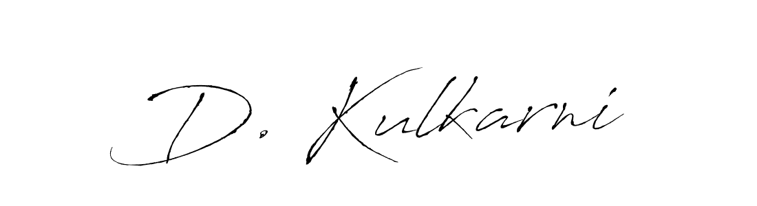 You should practise on your own different ways (Antro_Vectra) to write your name (D. Kulkarni) in signature. don't let someone else do it for you. D. Kulkarni signature style 6 images and pictures png