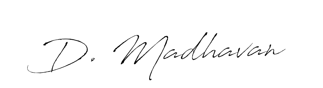 Also You can easily find your signature by using the search form. We will create D. Madhavan name handwritten signature images for you free of cost using Antro_Vectra sign style. D. Madhavan signature style 6 images and pictures png