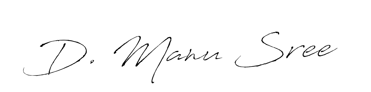 Make a short D. Manu Sree signature style. Manage your documents anywhere anytime using Antro_Vectra. Create and add eSignatures, submit forms, share and send files easily. D. Manu Sree signature style 6 images and pictures png