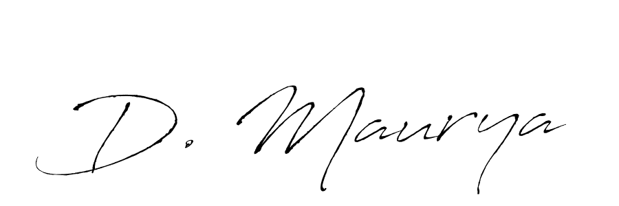Also we have D. Maurya name is the best signature style. Create professional handwritten signature collection using Antro_Vectra autograph style. D. Maurya signature style 6 images and pictures png