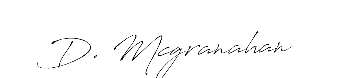 Create a beautiful signature design for name D. Mcgranahan. With this signature (Antro_Vectra) fonts, you can make a handwritten signature for free. D. Mcgranahan signature style 6 images and pictures png