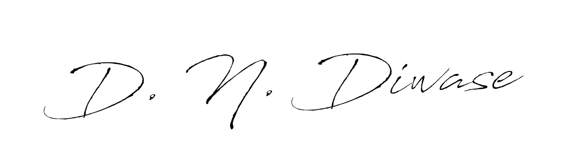 How to make D. N. Diwase name signature. Use Antro_Vectra style for creating short signs online. This is the latest handwritten sign. D. N. Diwase signature style 6 images and pictures png