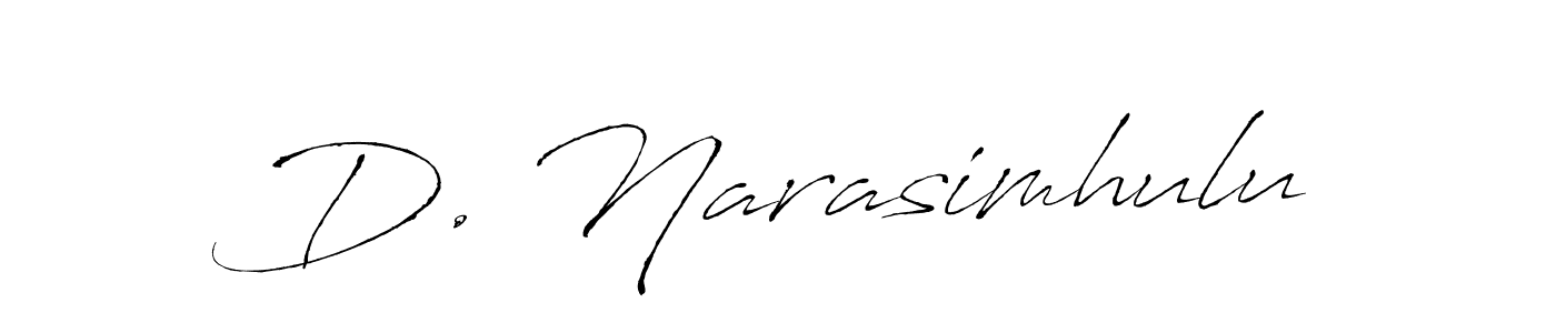 How to make D. Narasimhulu signature? Antro_Vectra is a professional autograph style. Create handwritten signature for D. Narasimhulu name. D. Narasimhulu signature style 6 images and pictures png