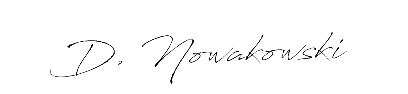 Create a beautiful signature design for name D. Nowakowski. With this signature (Antro_Vectra) fonts, you can make a handwritten signature for free. D. Nowakowski signature style 6 images and pictures png