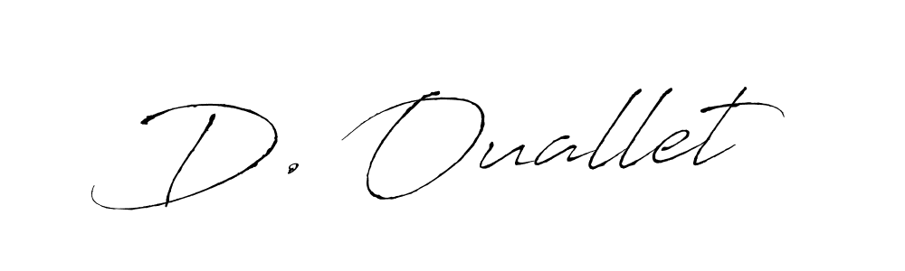 Also we have D. Ouallet name is the best signature style. Create professional handwritten signature collection using Antro_Vectra autograph style. D. Ouallet signature style 6 images and pictures png