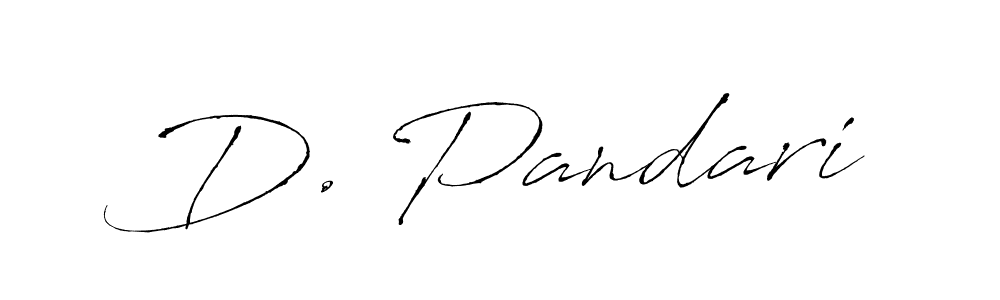 Create a beautiful signature design for name D. Pandari. With this signature (Antro_Vectra) fonts, you can make a handwritten signature for free. D. Pandari signature style 6 images and pictures png