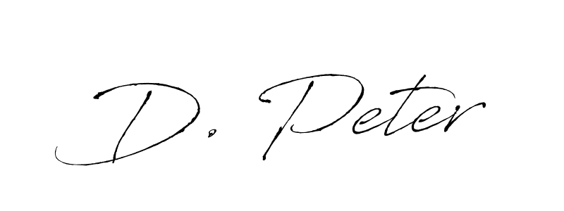 Make a beautiful signature design for name D. Peter. With this signature (Antro_Vectra) style, you can create a handwritten signature for free. D. Peter signature style 6 images and pictures png