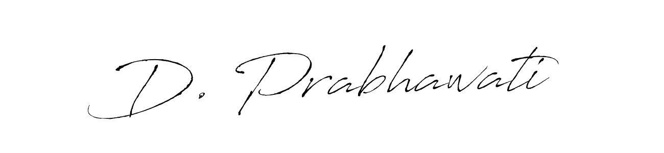 Make a beautiful signature design for name D. Prabhawati. With this signature (Antro_Vectra) style, you can create a handwritten signature for free. D. Prabhawati signature style 6 images and pictures png