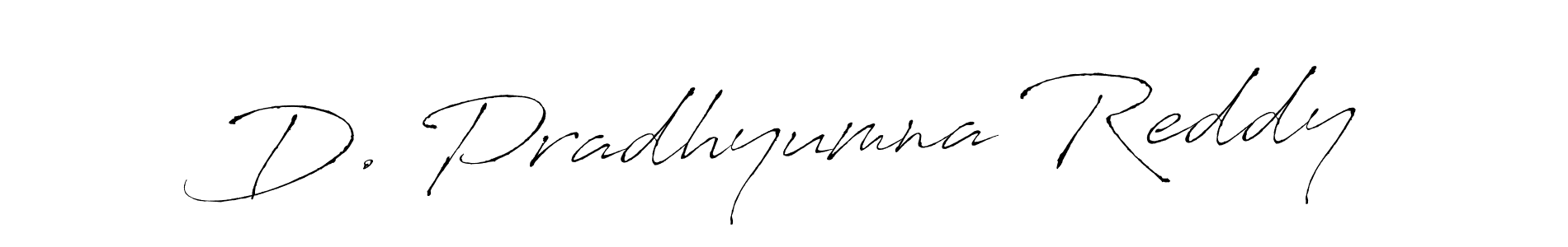 How to make D. Pradhyumna Reddy signature? Antro_Vectra is a professional autograph style. Create handwritten signature for D. Pradhyumna Reddy name. D. Pradhyumna Reddy signature style 6 images and pictures png