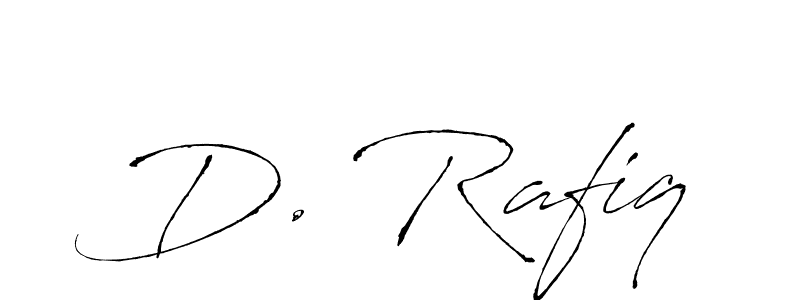 D. Rafiq stylish signature style. Best Handwritten Sign (Antro_Vectra) for my name. Handwritten Signature Collection Ideas for my name D. Rafiq. D. Rafiq signature style 6 images and pictures png