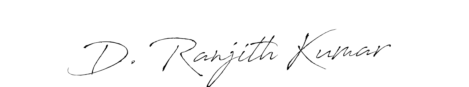 Design your own signature with our free online signature maker. With this signature software, you can create a handwritten (Antro_Vectra) signature for name D. Ranjith Kumar. D. Ranjith Kumar signature style 6 images and pictures png