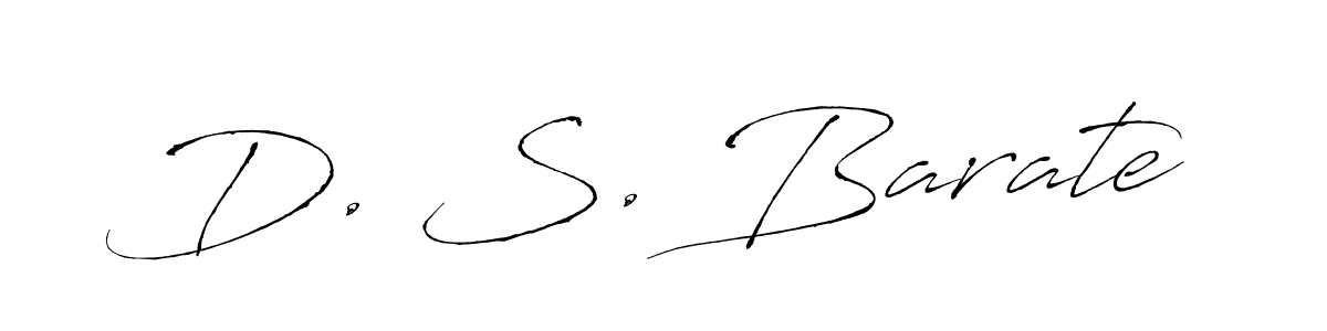 D. S. Barate stylish signature style. Best Handwritten Sign (Antro_Vectra) for my name. Handwritten Signature Collection Ideas for my name D. S. Barate. D. S. Barate signature style 6 images and pictures png