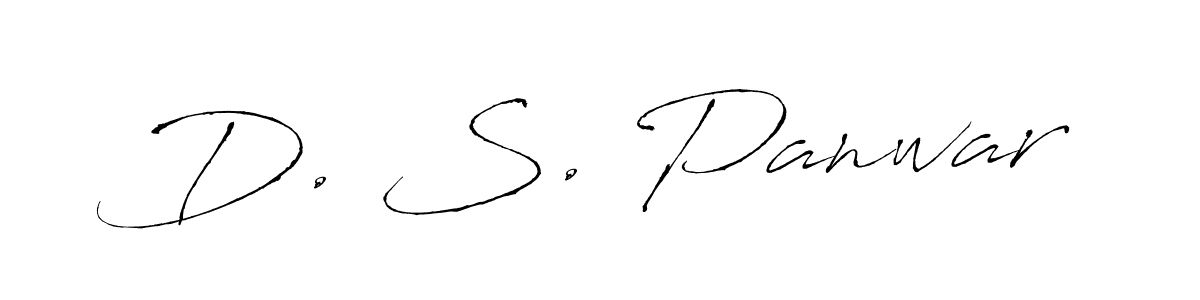 D. S. Panwar stylish signature style. Best Handwritten Sign (Antro_Vectra) for my name. Handwritten Signature Collection Ideas for my name D. S. Panwar. D. S. Panwar signature style 6 images and pictures png