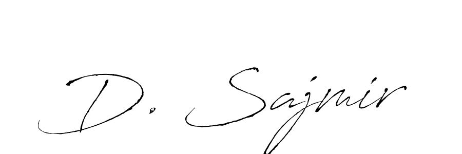 Create a beautiful signature design for name D. Sajmir. With this signature (Antro_Vectra) fonts, you can make a handwritten signature for free. D. Sajmir signature style 6 images and pictures png