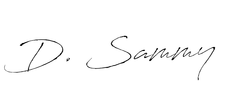 Make a beautiful signature design for name D. Sammy. With this signature (Antro_Vectra) style, you can create a handwritten signature for free. D. Sammy signature style 6 images and pictures png