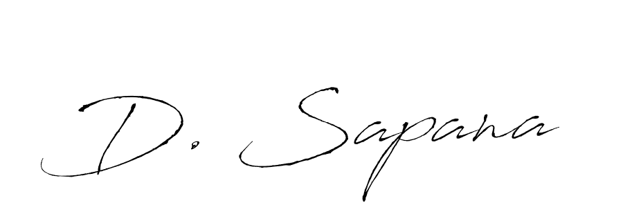 Similarly Antro_Vectra is the best handwritten signature design. Signature creator online .You can use it as an online autograph creator for name D. Sapana. D. Sapana signature style 6 images and pictures png