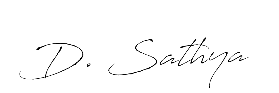 The best way (Antro_Vectra) to make a short signature is to pick only two or three words in your name. The name D. Sathya include a total of six letters. For converting this name. D. Sathya signature style 6 images and pictures png
