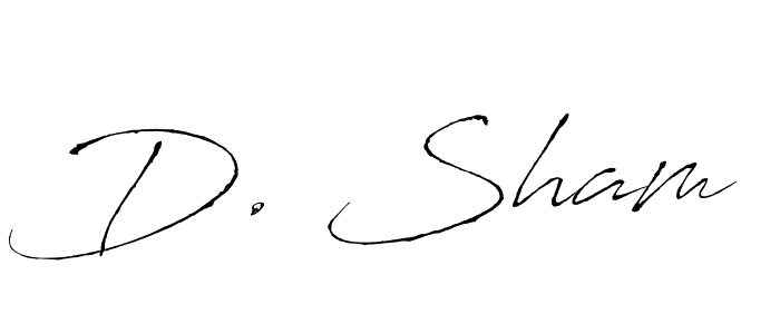 Design your own signature with our free online signature maker. With this signature software, you can create a handwritten (Antro_Vectra) signature for name D. Sham. D. Sham signature style 6 images and pictures png