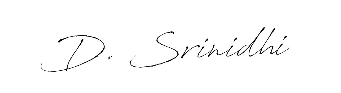 Make a beautiful signature design for name D. Srinidhi. With this signature (Antro_Vectra) style, you can create a handwritten signature for free. D. Srinidhi signature style 6 images and pictures png