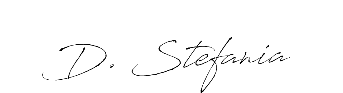 How to make D. Stefania name signature. Use Antro_Vectra style for creating short signs online. This is the latest handwritten sign. D. Stefania signature style 6 images and pictures png