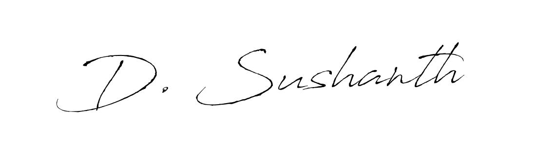 Similarly Antro_Vectra is the best handwritten signature design. Signature creator online .You can use it as an online autograph creator for name D. Sushanth. D. Sushanth signature style 6 images and pictures png