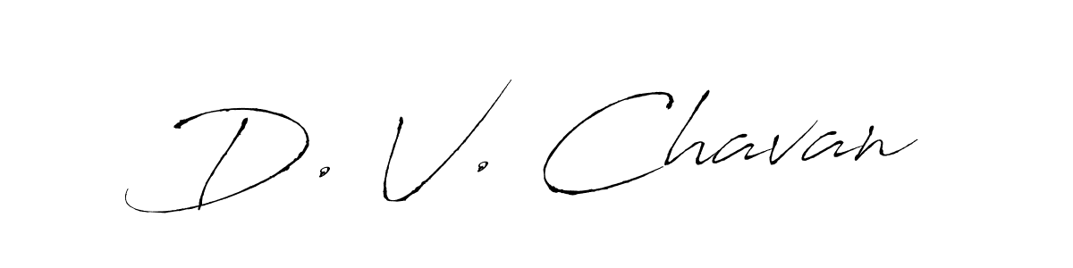 Design your own signature with our free online signature maker. With this signature software, you can create a handwritten (Antro_Vectra) signature for name D. V. Chavan. D. V. Chavan signature style 6 images and pictures png