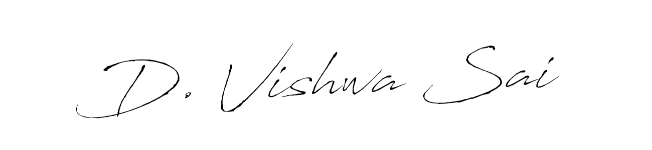 Also You can easily find your signature by using the search form. We will create D. Vishwa Sai name handwritten signature images for you free of cost using Antro_Vectra sign style. D. Vishwa Sai signature style 6 images and pictures png