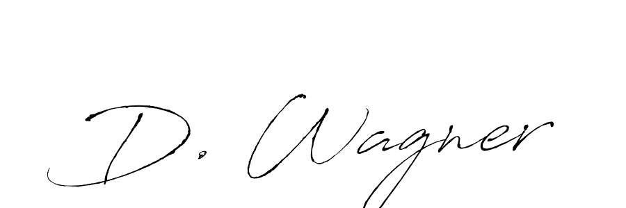 D. Wagner stylish signature style. Best Handwritten Sign (Antro_Vectra) for my name. Handwritten Signature Collection Ideas for my name D. Wagner. D. Wagner signature style 6 images and pictures png