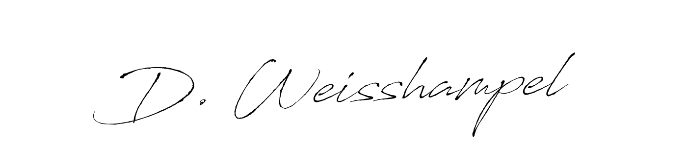 Create a beautiful signature design for name D. Weisshampel. With this signature (Antro_Vectra) fonts, you can make a handwritten signature for free. D. Weisshampel signature style 6 images and pictures png