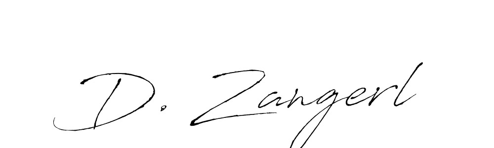 Similarly Antro_Vectra is the best handwritten signature design. Signature creator online .You can use it as an online autograph creator for name D. Zangerl. D. Zangerl signature style 6 images and pictures png