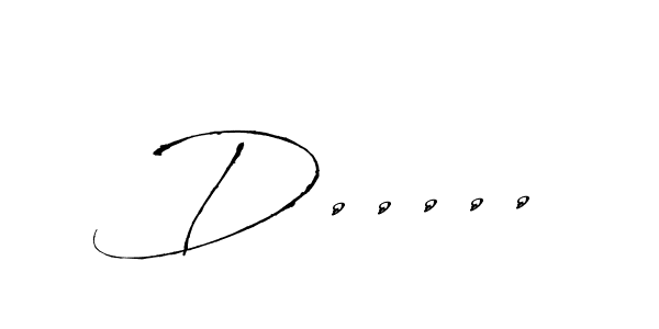 Make a beautiful signature design for name D...... With this signature (Antro_Vectra) style, you can create a handwritten signature for free. D..... signature style 6 images and pictures png