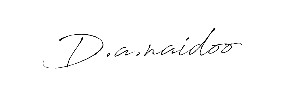 How to make D.a.naidoo signature? Antro_Vectra is a professional autograph style. Create handwritten signature for D.a.naidoo name. D.a.naidoo signature style 6 images and pictures png