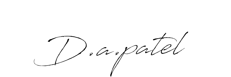 Also we have D.a.patel name is the best signature style. Create professional handwritten signature collection using Antro_Vectra autograph style. D.a.patel signature style 6 images and pictures png