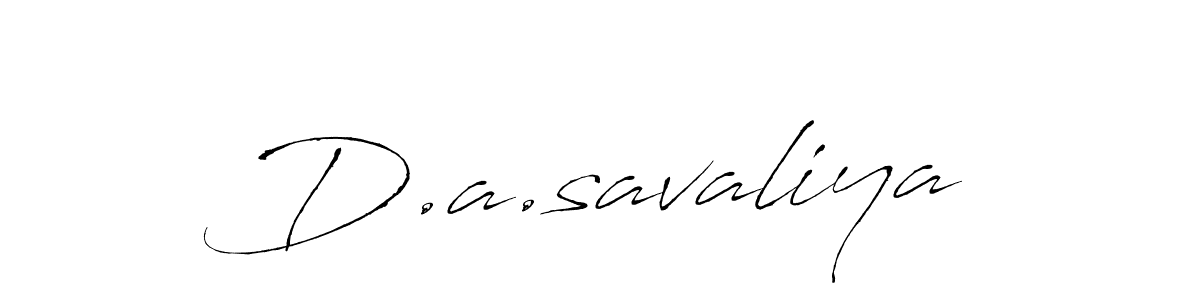 The best way (Antro_Vectra) to make a short signature is to pick only two or three words in your name. The name D.a.savaliya include a total of six letters. For converting this name. D.a.savaliya signature style 6 images and pictures png