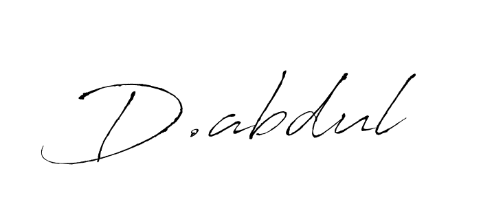 D.abdul stylish signature style. Best Handwritten Sign (Antro_Vectra) for my name. Handwritten Signature Collection Ideas for my name D.abdul. D.abdul signature style 6 images and pictures png