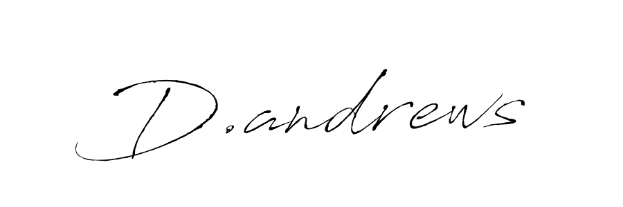 The best way (Antro_Vectra) to make a short signature is to pick only two or three words in your name. The name D.andrews include a total of six letters. For converting this name. D.andrews signature style 6 images and pictures png