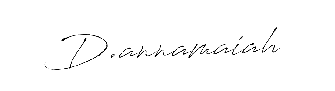 Create a beautiful signature design for name D.annamaiah. With this signature (Antro_Vectra) fonts, you can make a handwritten signature for free. D.annamaiah signature style 6 images and pictures png