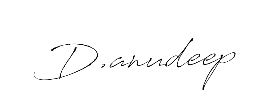 How to make D.anudeep signature? Antro_Vectra is a professional autograph style. Create handwritten signature for D.anudeep name. D.anudeep signature style 6 images and pictures png