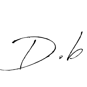 How to make D.b name signature. Use Antro_Vectra style for creating short signs online. This is the latest handwritten sign. D.b signature style 6 images and pictures png