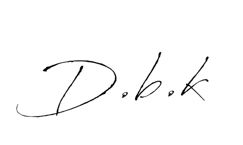 Design your own signature with our free online signature maker. With this signature software, you can create a handwritten (Antro_Vectra) signature for name D.b.k. D.b.k signature style 6 images and pictures png