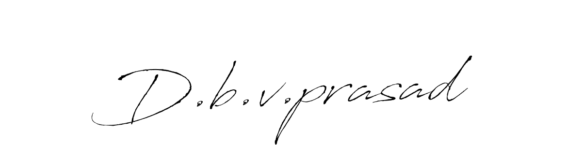 Make a beautiful signature design for name D.b.v.prasad. With this signature (Antro_Vectra) style, you can create a handwritten signature for free. D.b.v.prasad signature style 6 images and pictures png