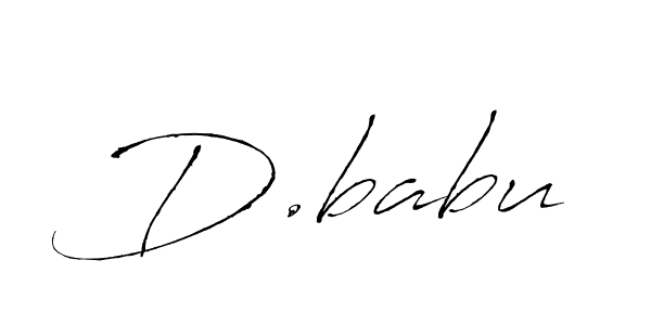 Also we have D.babu name is the best signature style. Create professional handwritten signature collection using Antro_Vectra autograph style. D.babu signature style 6 images and pictures png